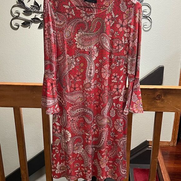EUC Tommy Hilfiger Pink Paisley Dress Size 4. #068 - Picture 6 of 6